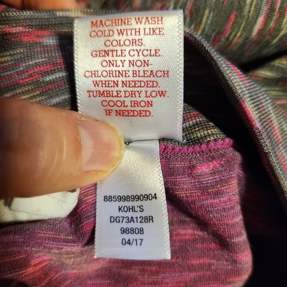 Girls SO Grey And Pink Full‎ Length Leggings Size Medium Perfectly Soft - Picture 6 of 6